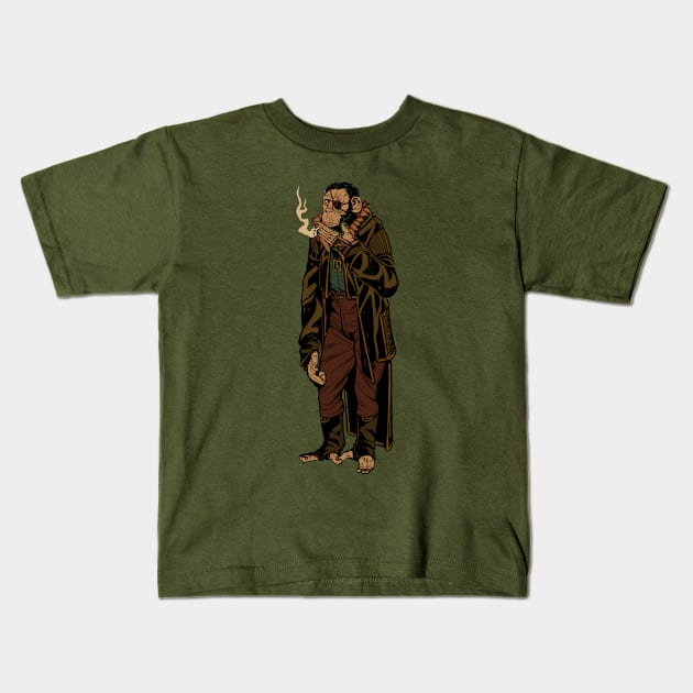 Chimpirate Kids T-Shirt by groovybastard